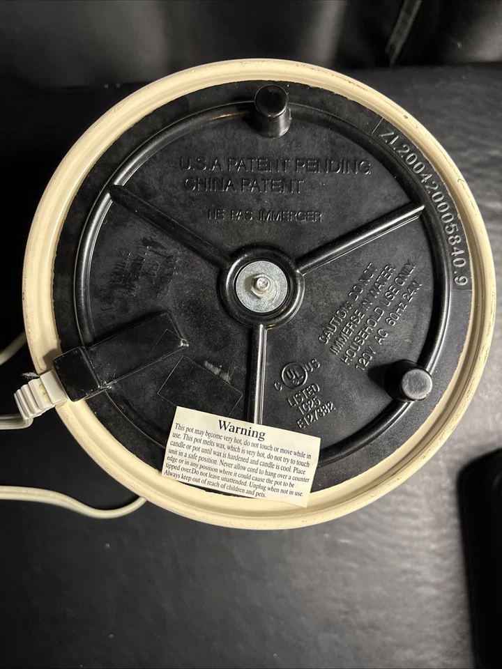 Calentador de velas eléctrico de cerámica Country Santa Navidad FUNCIONA Foto 4 de 4