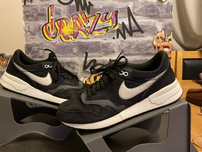 Herren Nike Air Odyssey Schwarz Wildleder Turnschuhe UK 9 Smart Freizeit  