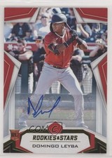 2020 Panini Chronicles Rookies and Stars Signatures 76/99 Domingo Leyba Auto 4z8