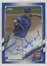 2021 Topps Chrome Rookie Blue Refractor 29/150 Brailyn Marquez #RA-BM Auto 0t3l