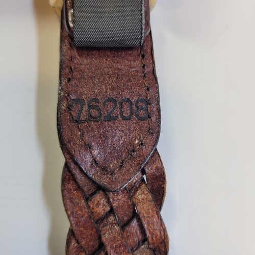 Brighton Women’s M 96208 Brown Braided Leather Belt 1996 Silver Plated Buckle - Picture 10 of 11