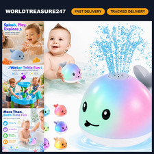 Light Up Baby Bath Toys - Fun Pool Water Toy for Toddlers Babies 1-3 Years