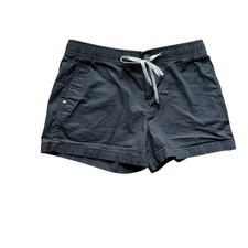 Vuori The Rise The Shine Organic Cotton Drawstring Shorts Black Women's Medium