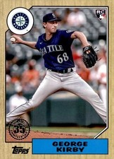 2022 Topps Update 1987 Baseball #87TBU-36 George Kirby Rookie Seattle Mariners