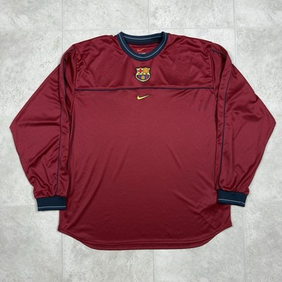 FC Barcelona 99/00 Nike Rare Longsleeve Training Top Jersey Size
