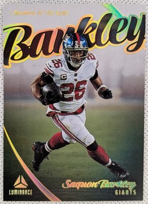 2023 Panini Luminance SAQUON BARKLEY #NG-12 Names of the Game SSP *Case Hit*