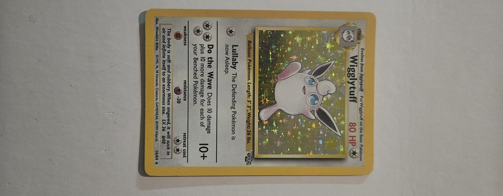 Wigglytuff 16/64 Jungle Holo