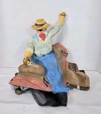 2008 Cowboy PMG Rodeo Bull Paper Magic Group Rubber Latex Dog Saddle Made in USA