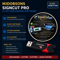SignCut Pro 1.07 Legacy USB Vinyl Cutter Plotter Sign Making Software 32 Bit PC