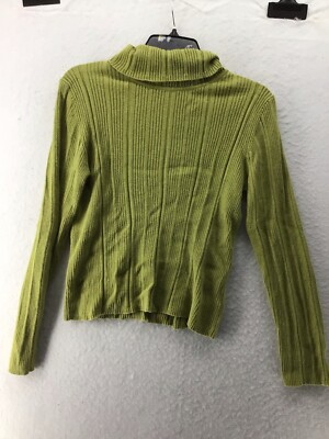 Liz Claiborne L Green Turtleneck Sweater