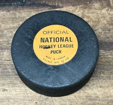 Vtg 1970s Viceroy Mfg Official National Hockey League Game Puck Canada NHL