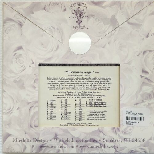 Millennium Angel Mirabilia Designs gráfico de punto de cruz y paquete de adornos - Imagen 3 de 19