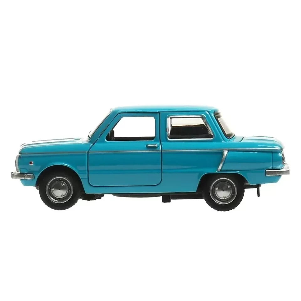 ZAZ-968, Metal Model Diecast Car Scale, Collectible Toy Cars, blue