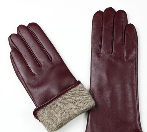 Women Ladies Soft sheepskin 100% Leather Gloves with lining Driving Winter Glove - Picture 2 of 3