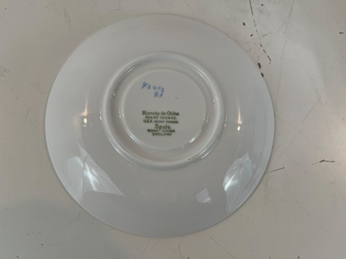 Copeland Spode “Blanche de Chine” Geisha Blue Porcelain Set of 8 Cups & Saucers - Picture 9 of 12