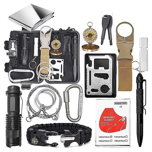 Kit de pêche de survie, bivouac et randonnée au format de poche