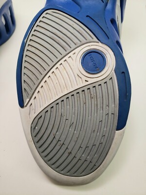 Vtg Y2K And 1 Blue Chip White Leather Mid 2000 Mens 12 Vtg Y2K And 1 Blue Chip White Leather Mid 2000 Mens 12