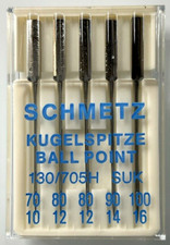 SCHMETZ Kugelspitze Ball Point 130/705H SUK Various Sewing Machine Needles