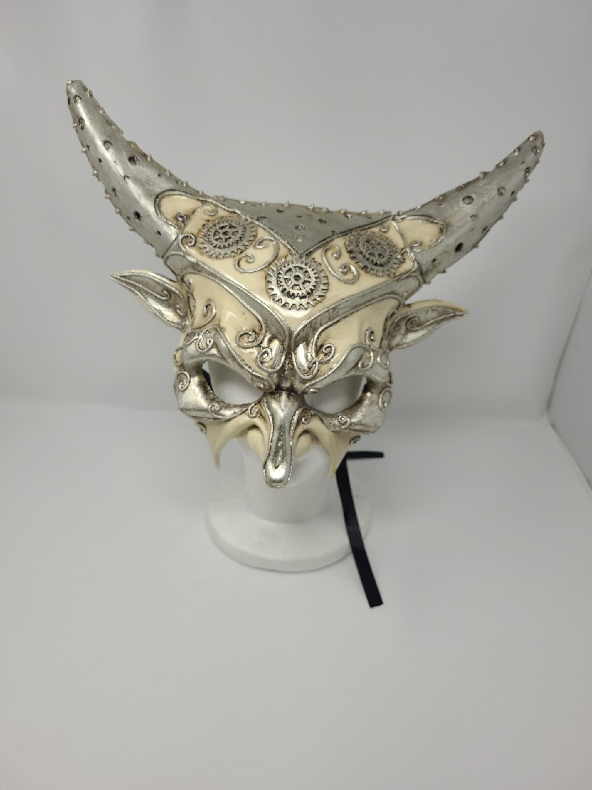 MASQUERADE DEVIL DEMON GARGOYLE COSTUME MASK HORNS EV… Gem