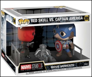FUNKO POP! MOVIE MOMENTS MARVEL #389 RED SKULL VS CAPTAIN AMERICA VINYL FIGURE | eBay