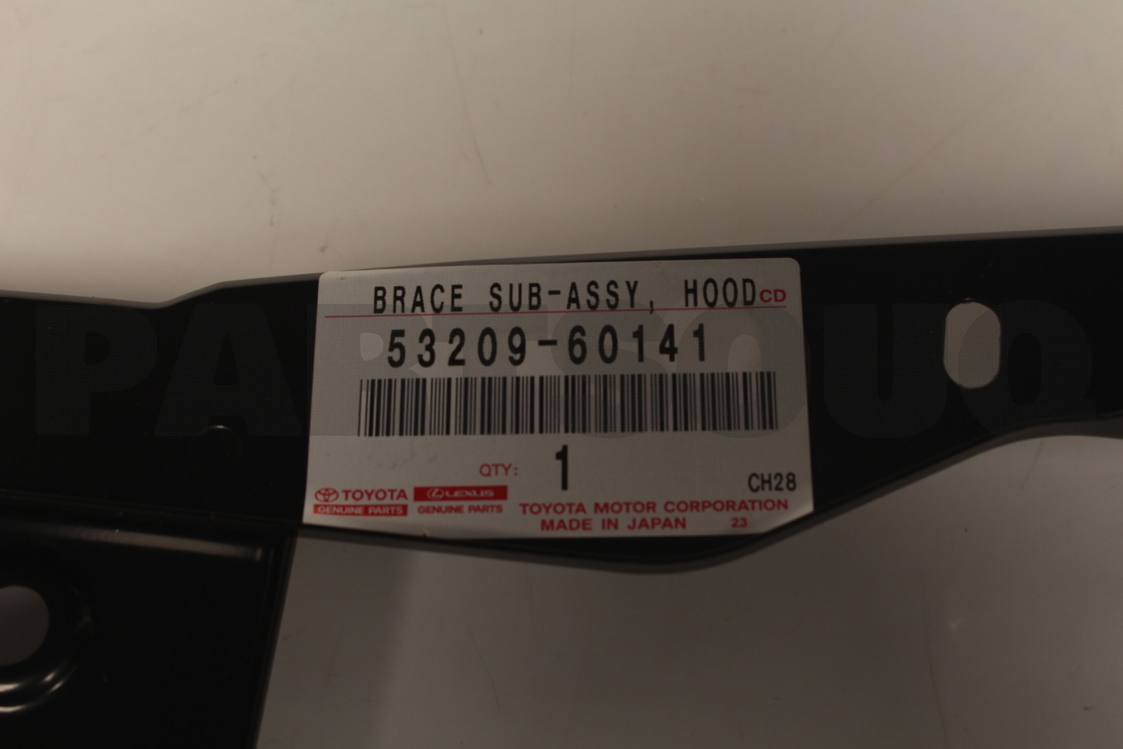 5320960141 Genuine Toyota BRACE SUB-ASSY, HOOD LOCK SUPPORT 53209 