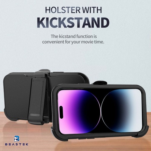 For iPhone X XS XR 11 12 13 14 15 Pro Defender Case Shockproof Cover Belt Clip - 第 19/31 張圖片