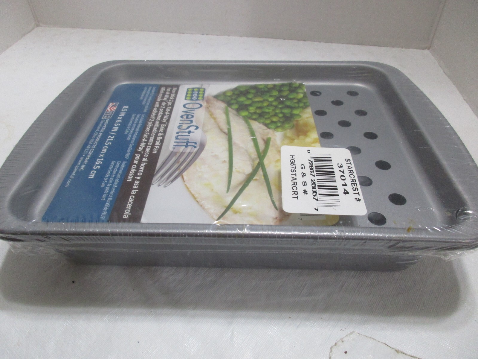 G & S OvenStuff NonStick Bake & Broil Pan 8.5" X 6.5" Heavy Aluminum 2