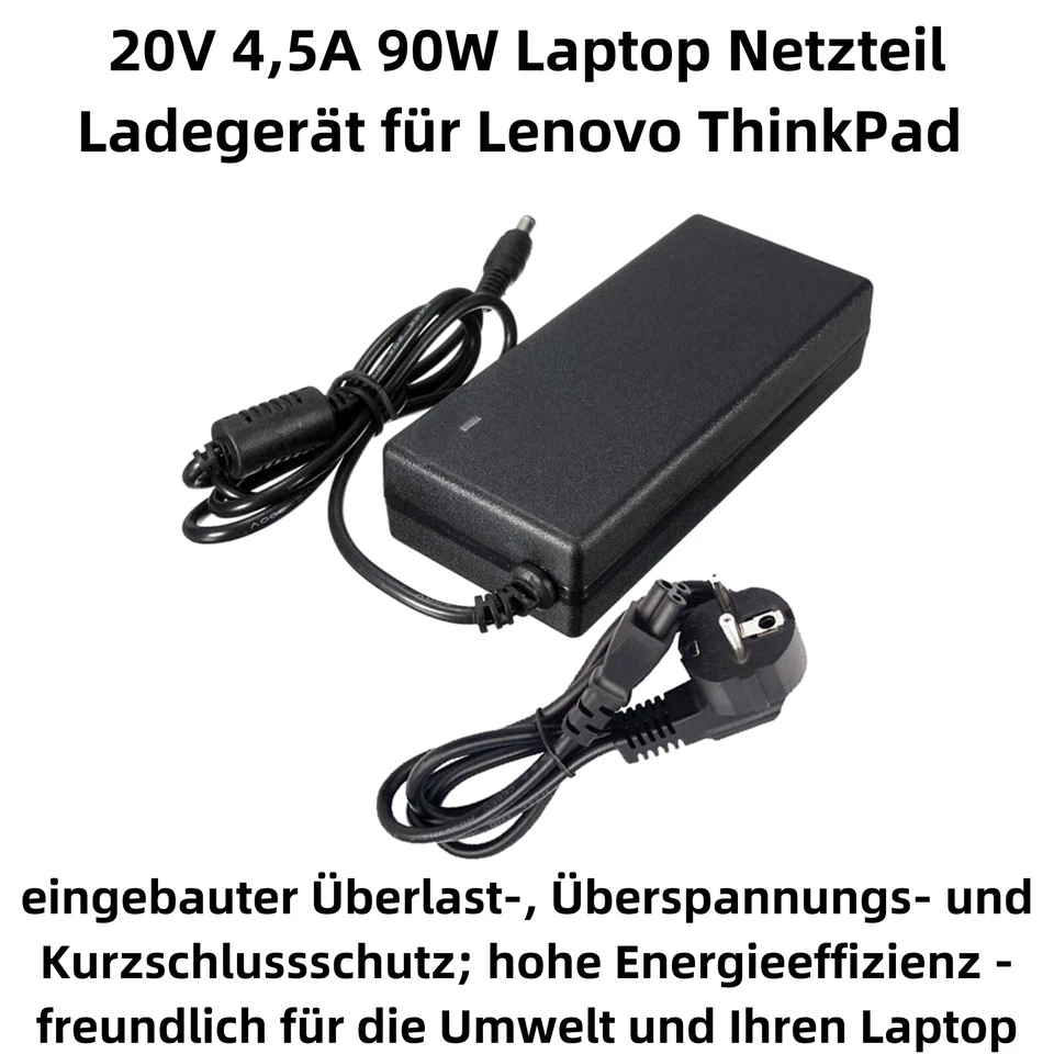 M27C Laptop Netzteil Ladegerät 4,5A 90W passend für IBM Lenovo ThinkPa 5.5*2.5mm - Bild 2 von 4