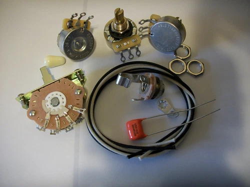 Blender Wiring Harness Kit For Strat CTS Oak Switchcraft .022uf Orange Drop