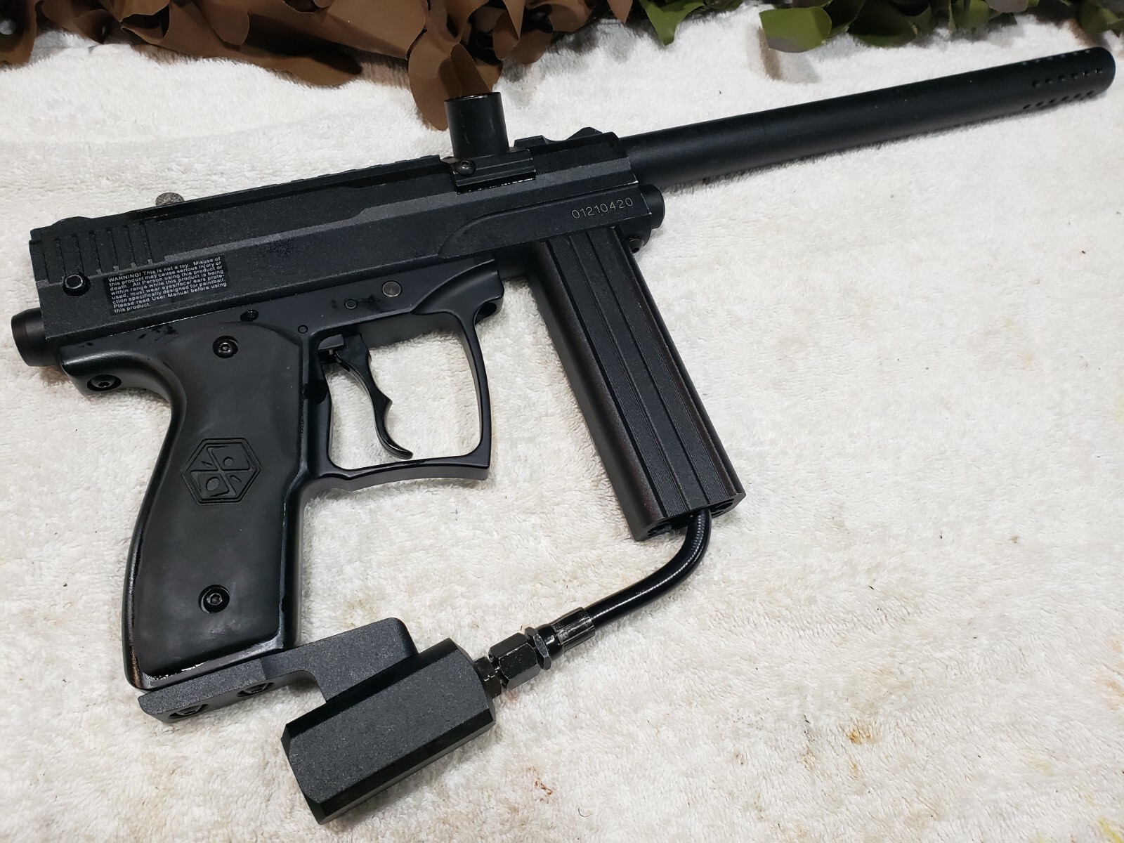 Tactical Black Spyder MILSIM MR1 Paintball Gun & Sniper Barrel Free