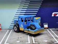 Matchbox 1999 Road Work Series #29 Road Roller Blue Paver Construction New