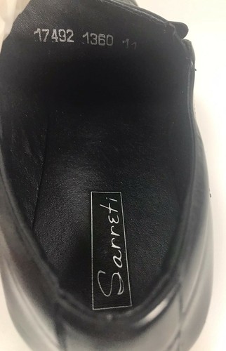 Sarreti Herren Halbschuhe Lederschuhe 17492, schwarz - Größe 11 - Bild 5 von 6