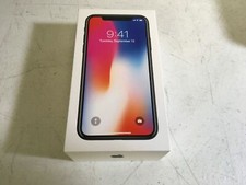 iPhone X SPACE GRAY 64GB 3D062LL/A EMPTY BOX ONLY No Accessories