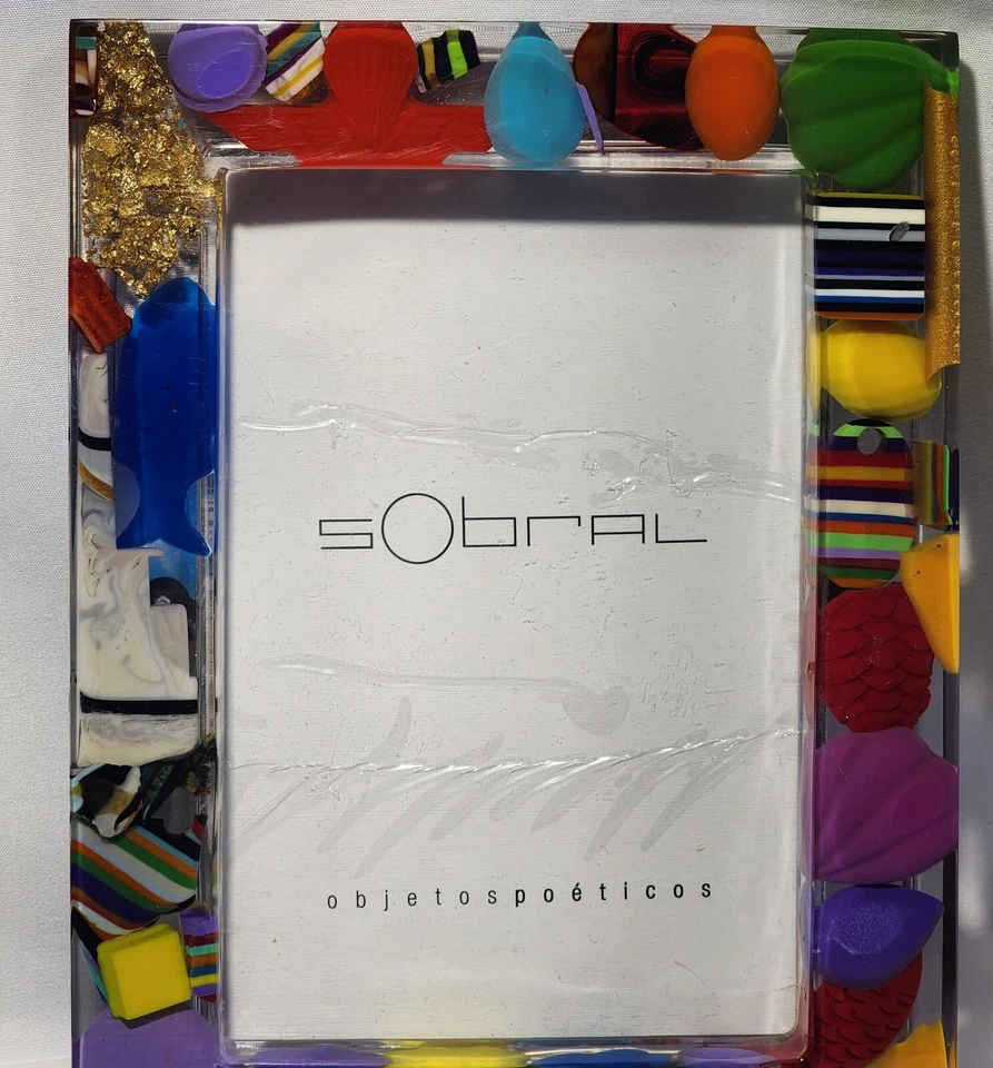 Marco de fotos SOBRAL Objetospoéticos Original Marco 4x6 Cautivador Tortugas Peces Foto 4 de 4