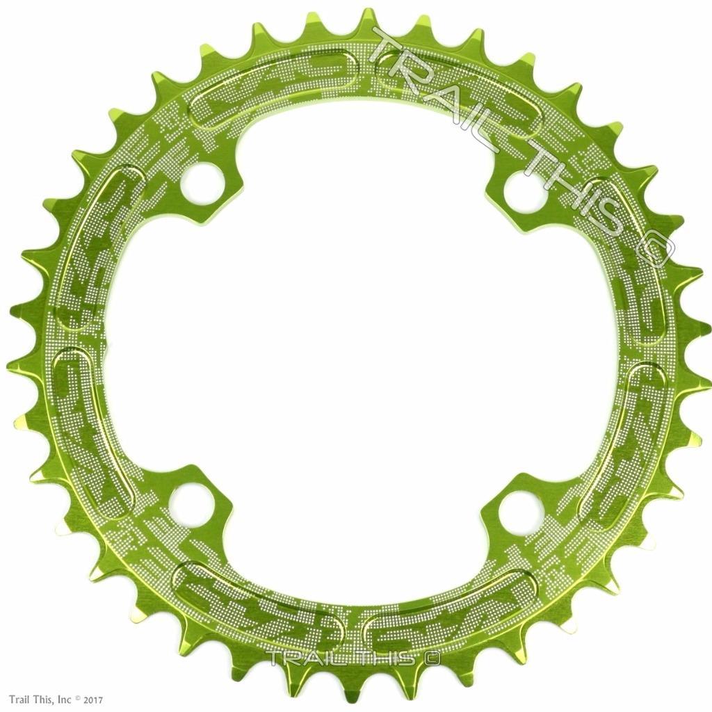 RaceFace Green Narrow-Wide 30,32,34,36,38T x 104 MTB Chainring 9 10 11 12-Speed