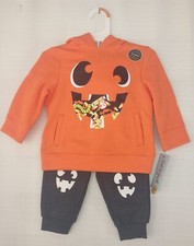 Boys 2-Piece Halloween Jogger Set Hoodie Pants Cat Jack Various Sizes