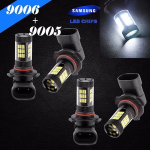 Combo 9006-HB4 9005-HB3 Samsung LED 30-SMD White Headlight Lamp Bulb Hi//Lo Beam