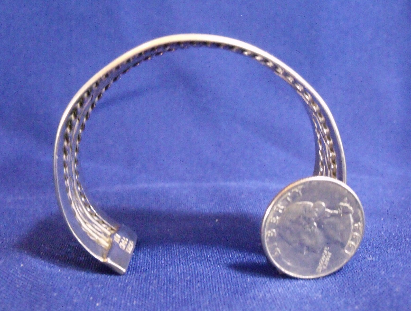 Taxco Mexico heavy sterling silver twist & flat wire … Gem