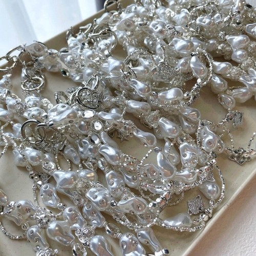 Y2K Phone Charm Keychain Pearl Bowknot Phone Strap Lanyard for Women Girls Bag - Photo 6/8