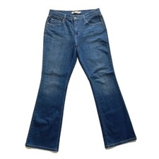 Levi's 515 Bootcut Jeans Women 10 32x32 Stretch Dark Blue Denim Mid Rise NEW