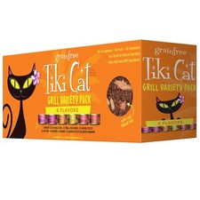 Tiki Cat Grill Grain Free Wet Cat Food 2.8 Ounce Pack of 12 High Protein 13.85 per gallon
