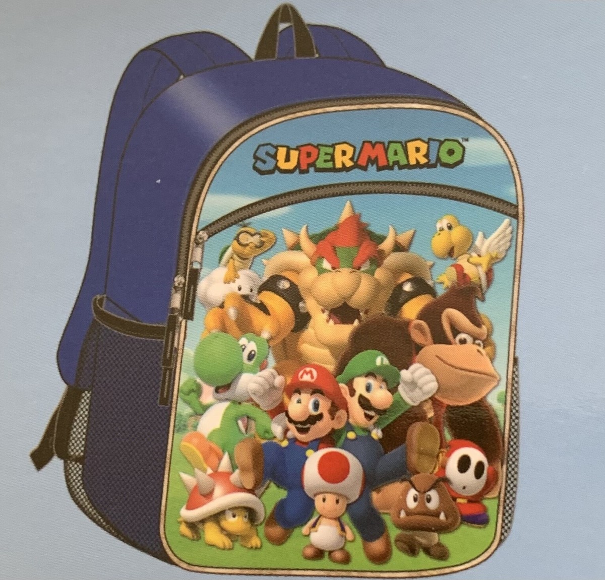 Boys SUPER MARIO Bros. Brothers Backpack LUIGI School Book Lunch Box Bag NEW