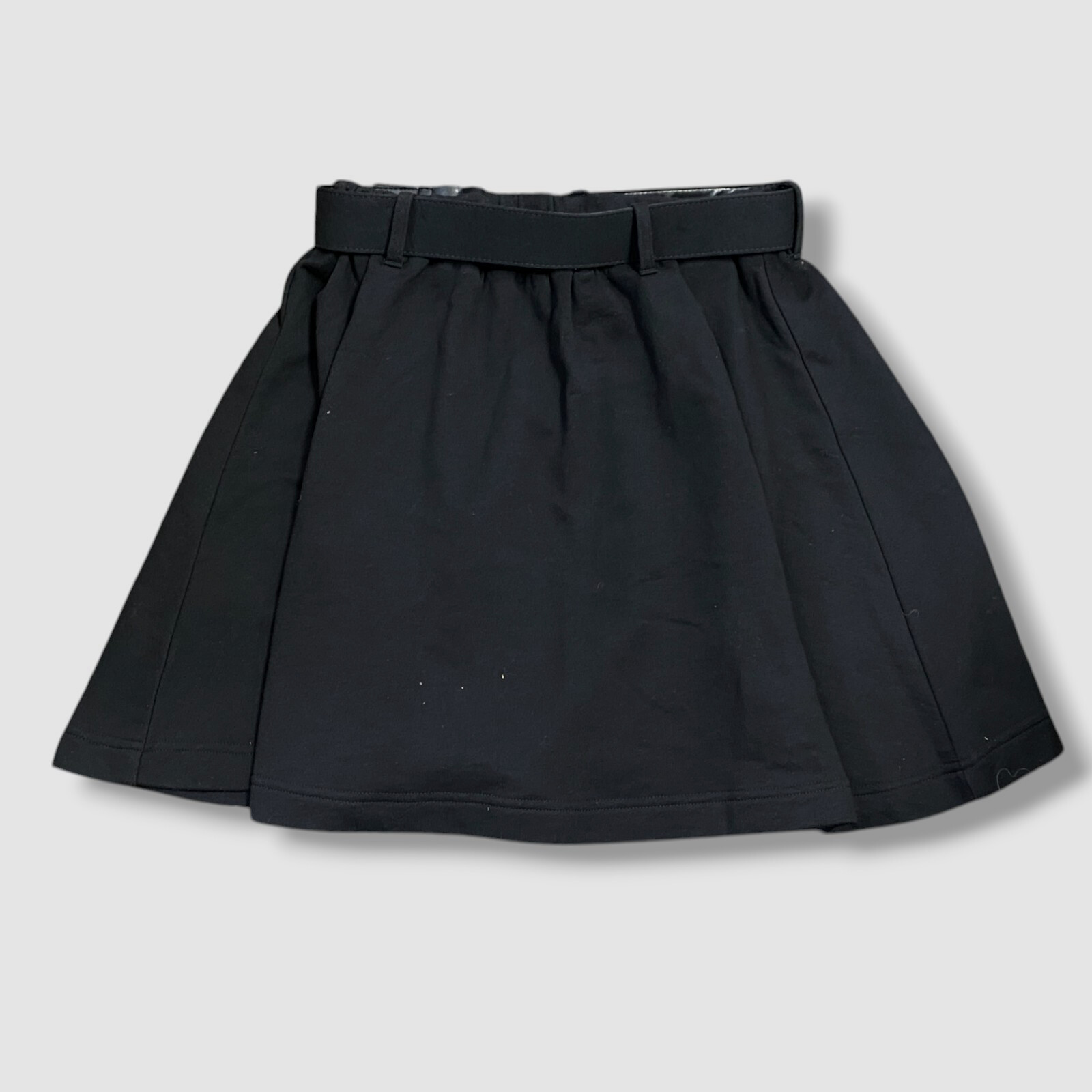 Versace Jeans Couture Women's Black High-Rise Belted A-Line Skirt Size 12 image 2