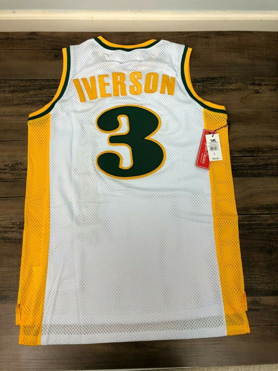 Allen Iverson White Bethel High School Authentic Basketball