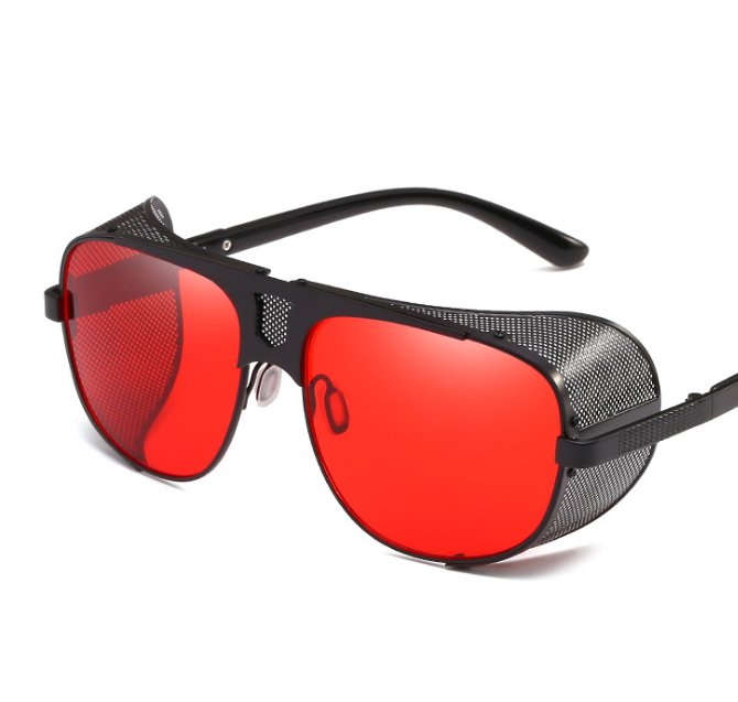 New punk style trend sunglasses Fashion thick side windshield sunglasses Persona