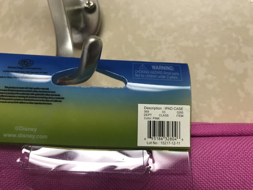 Disney Minnie Mouse Padded Media Case Cover Sleeve Zipper Pink 8"x10"x1" - Image 4 of 4