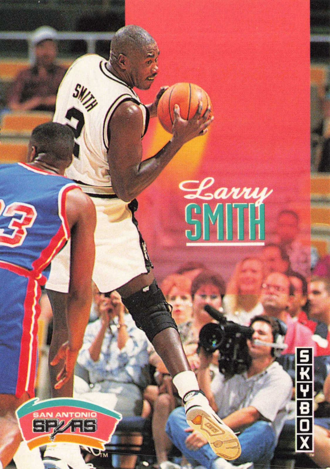 Larry Smith 1992 SkyBox #92 San Antonio Spurs