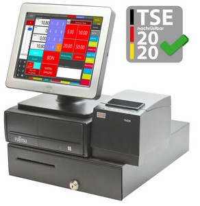 Profi Kasse Touchscreen Kassensystem Drucker Einzelhandel Gastro Schwarz Ka16 Ebay