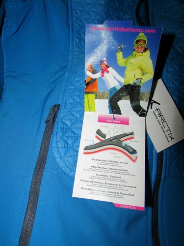 NEW ARCTIX SZ S(4-6) BLAISE MARINA BLUE SOFTSHELL WIND/WATER RESISTANT JACKET - Picture 11 of 12