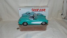 LUXE CAR MINT GREEN 1957 CORVETTE CAR MF 329 WITH BOX FRICTION